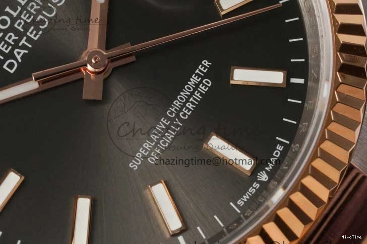 MiroTime 0414 Breathable DateJust 36mm DIWF 1:1 Best Edition 904L Steel Gray Dial on SS RG Oyster Bracelet SA 2310